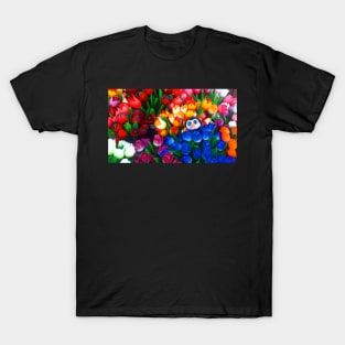 Monsieur Bleu and the wooden tulips T-Shirt